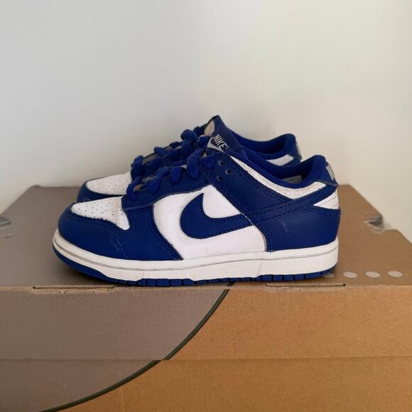 Nike Dunk Low ‘Concord’ Toddler Sneakers FB9108-106 - SZ 11 C - Picture 5 of 14